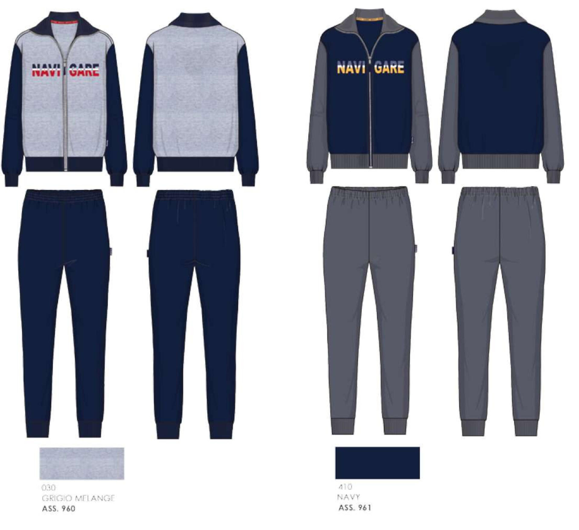 Navigare Completo Tuta Da Uomo 2 Pezzi Con Zip: In Offerta A 39.99€ Su - Foto 6