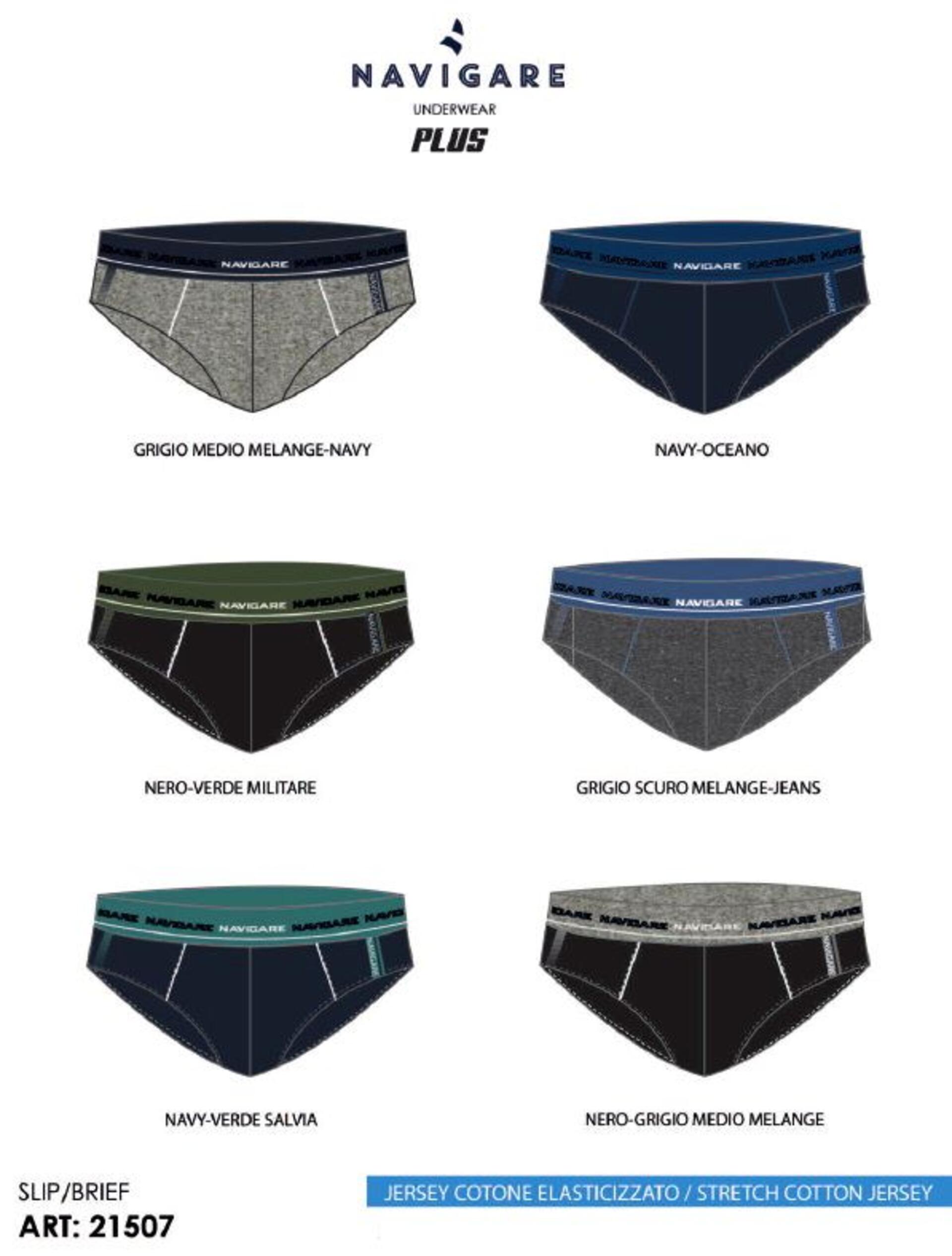 Slip ragazzo in cotone elasticizzato navigare 21507j Navigare | Quattro ...