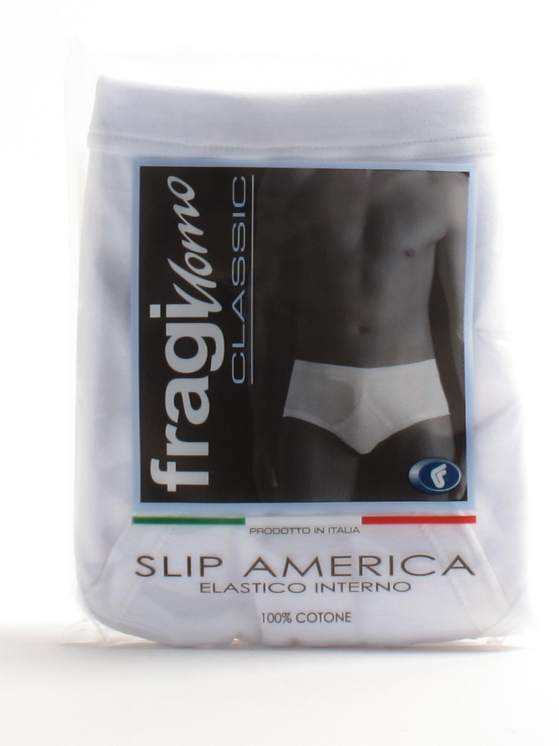 GICIPI Slip Aperto Uomo Modello 281, Bianco, Taglia 6, In Puro Cotone Makò, Made In Italy