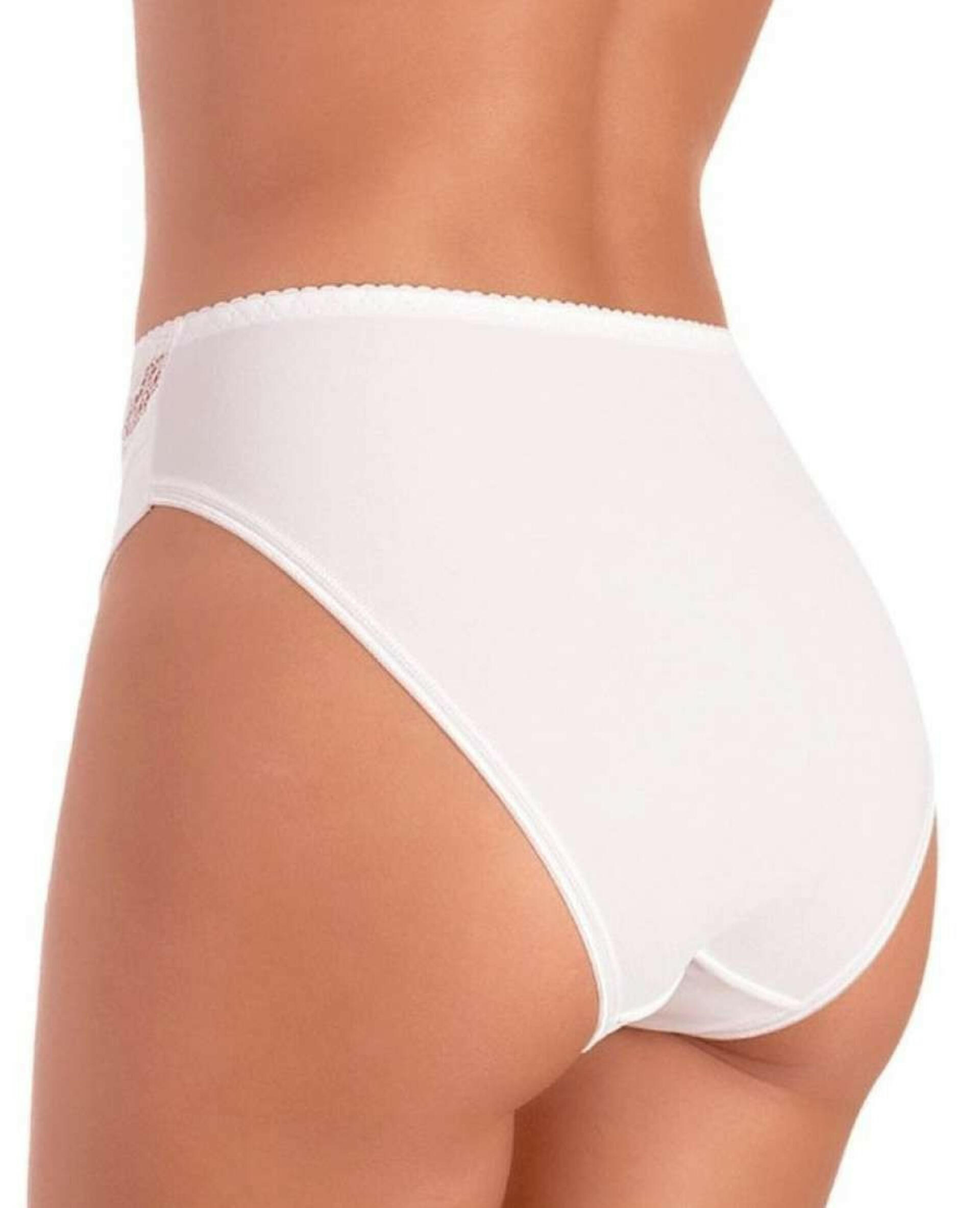 Slip Midi Donna JADEA In Cotone Elasticizzato - Confezione Da 6, Colore Bianco