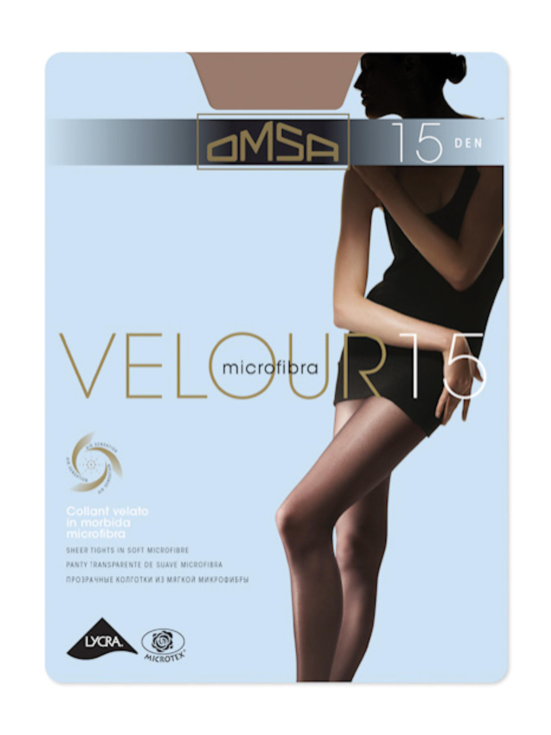 Collant velato donna omsa velour 15 Omsa | Quattro Stagioni Shop