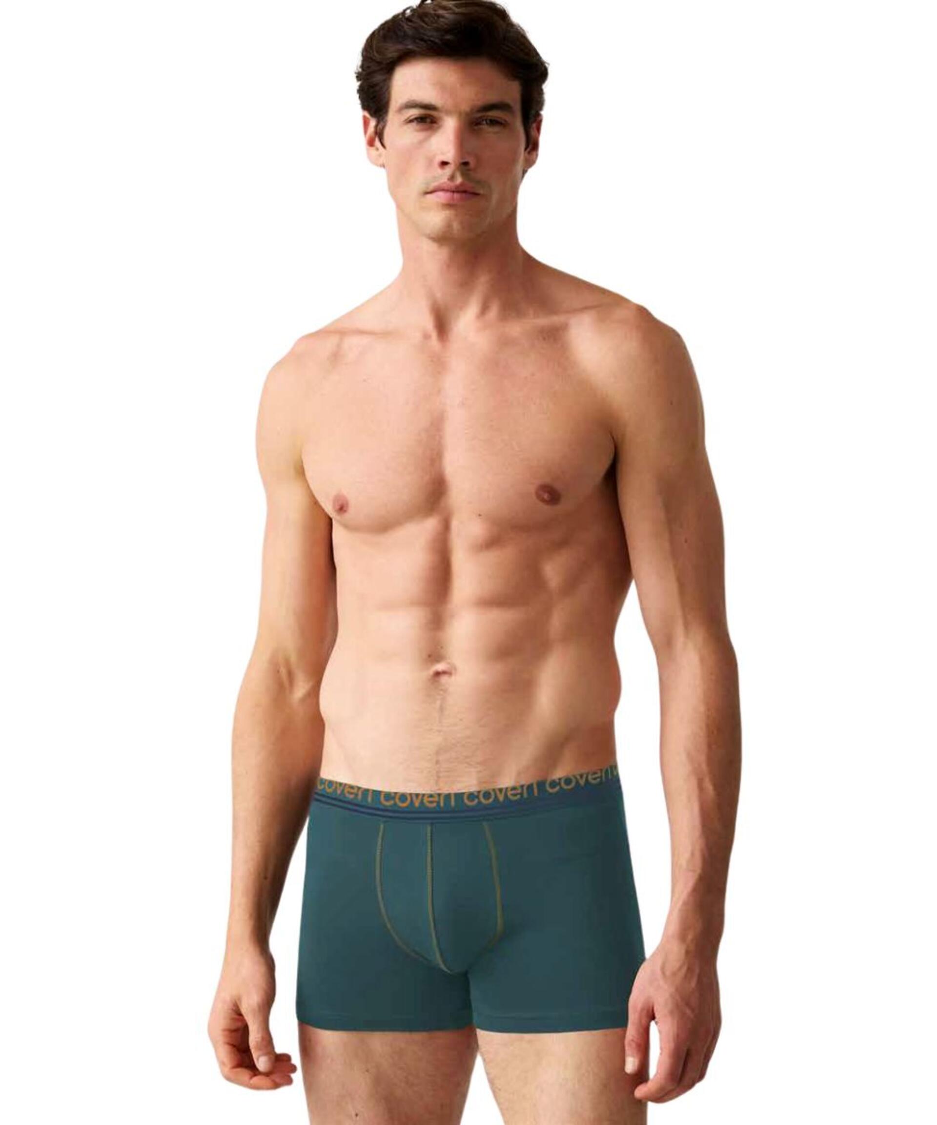 Strag Strich Enrico Coveri EB1322 Men's Stretch Cotton Boxer Shorts COVERI | Quattro ...