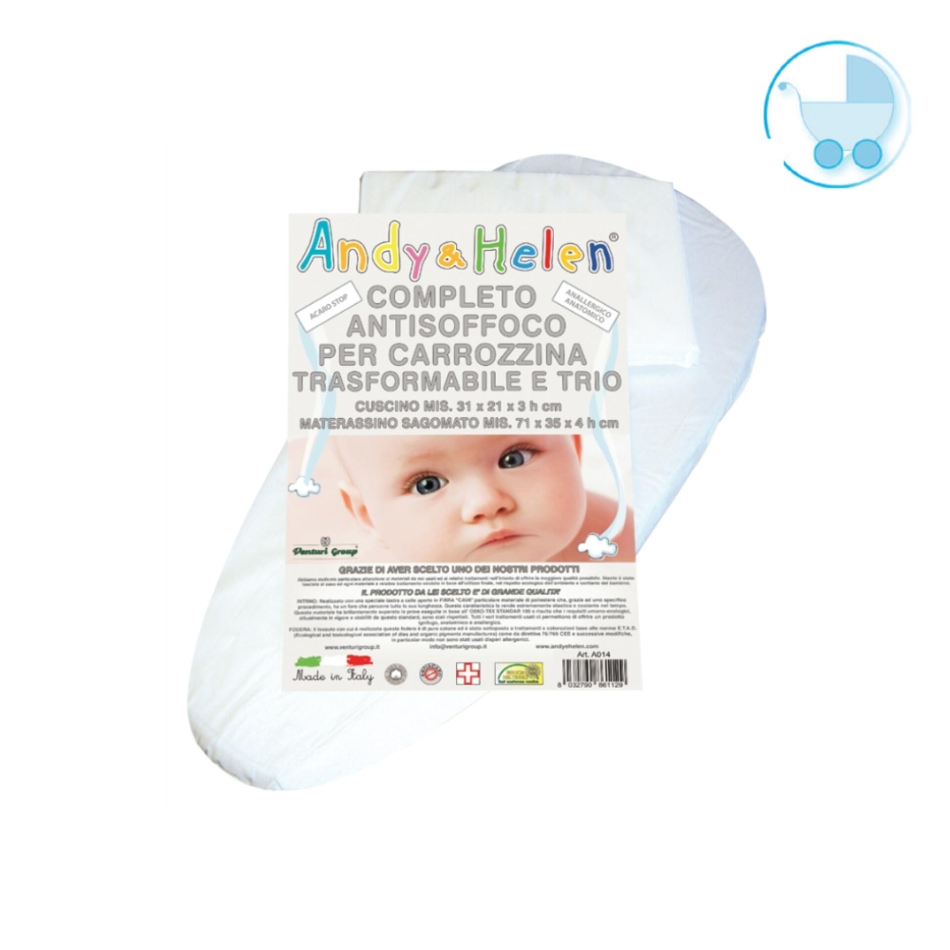 Completo Antisoffoco Per Carrozzina - Materassino E Cuscino Per Sicurezza Bambini - Foto 7