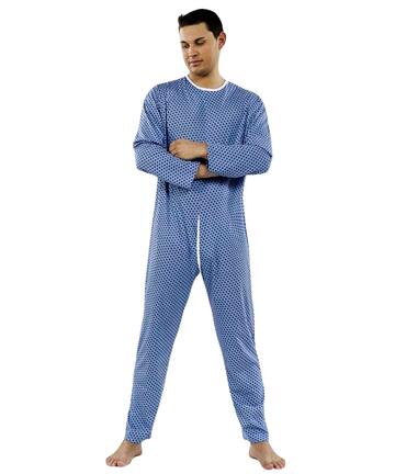 Pigiama Corto Uomo UNZYE In Modale - Taglie Forti Dalla L All'8XL - Scollo A V E Girocollo - Biancheria Notte Estiva