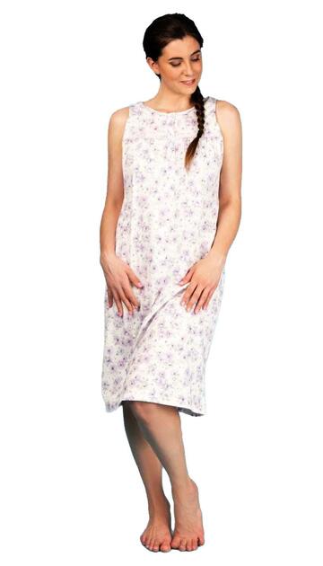 Camicia Da Notte Da Donna In Cotone A Maniche Corte – Gonna Lunga Stampa Floreale, Pigiama Casual Taglie Forti