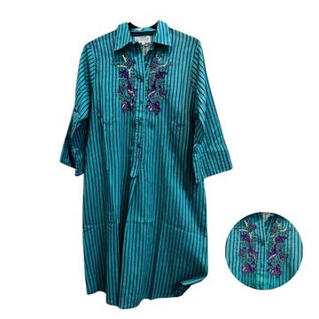 WOMEN'S SERAFINO DRESS WITH STRIPES MARILA 10297 - SITE_NAME_SEO