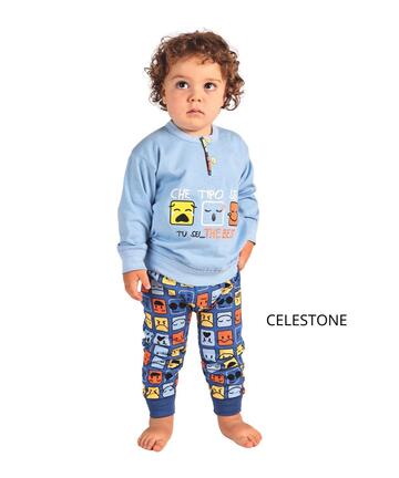 Pigiama da neonato manica lunga in jersey di cotone Gary 1100 - SITE_NAME_SEO