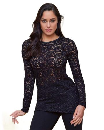 Women's crew neck underjacket all in lace Intimami ID1271 - SITE_NAME_SEO