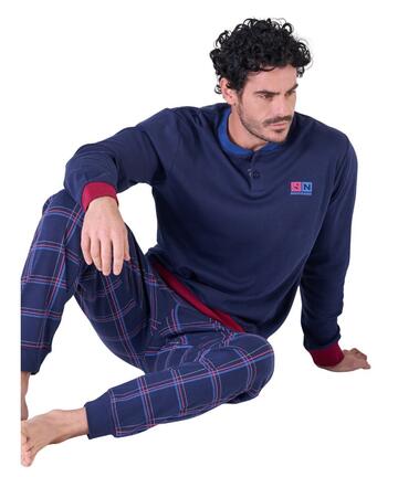 Pigiama uomo in jersey di cotone caldo Navigare 142020 - SITE_NAME_SEO