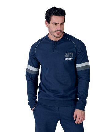 Pigiama tuta uomo in cotone felpato Navigare 141929 - SITE_NAME_SEO