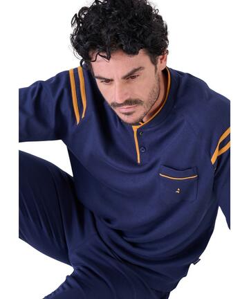 Pigiama uomo in jersey di cotone caldo Navigare 142024 - SITE_NAME_SEO