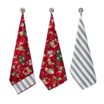 Set 3 strofinacci natale Preziosa Rudy 50X70 - SITE_NAME_SEO