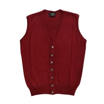 GILET UOMO CON BOTTONI MISTO LANA MERINO MV MS161B - SITE_NAME_SEO