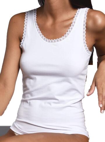 Women's wide shoulder tank top in modal cotton Esse Speroni 1705 - SITE_NAME_SEO