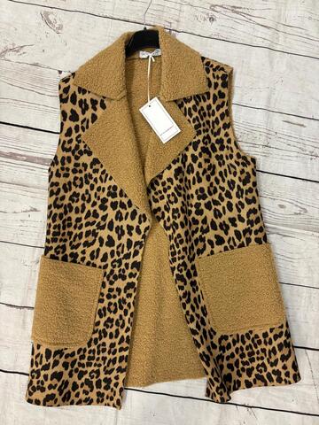 GILET DONNA TEDDY ANIMALIER FIORENZA AMADORI 20125 - SITE_NAME_SEO