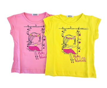 T-SHIRT BAMBINA CON STAMPA BRIKO' 23W79 - SITE_NAME_SEO