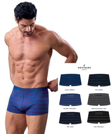 Navigare 21526 Men's Stretch Cotton Boxer Shorts - SITE_NAME_SEO