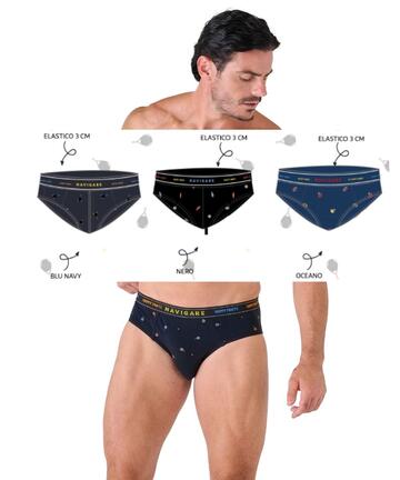 Slip uomo moda in cotone elasticizzato Navigare 21683 - SITE_NAME_SEO