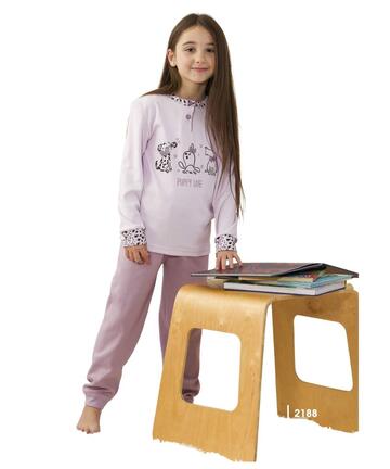 Pigiama da bambina in jersey di caldo cotone Gary 2188 3/7 ANNI - SITE_NAME_SEO
