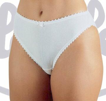 Lajole 222 women's briefs in pure ribbed cotton - SITE_NAME_SEO