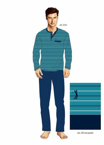 Pigiama uomo TAGLIE FORTI in jersey di cotone senza polsini Bip Bip 2322 Tg.58-60 - SITE_NAME_SEO