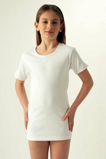T-shirt bambina in cotone felpato Oltremare 2411 Tg.10/14 - SITE_NAME_SEO