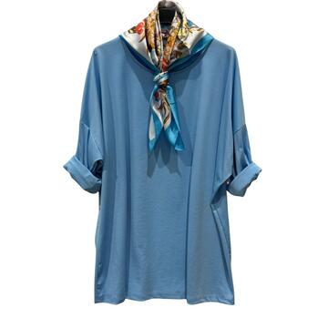 BLUSA DONNA CON FOULARD FLORA 24835 - SITE_NAME_SEO