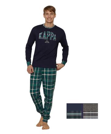 Kappa KMW25014 warmer Herren-Schlafanzug aus Baumwolljersey - SITE_NAME_SEO