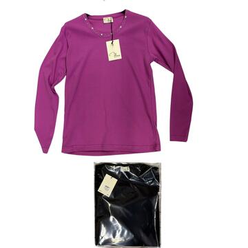 WOMEN'S LONG-SLEEVE INTERLOCK FLORA SWEATER FI2581 - SITE_NAME_SEO
