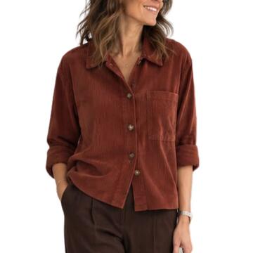 Camicia donna crop in velluto Flora 258906 - SITE_NAME_SEO