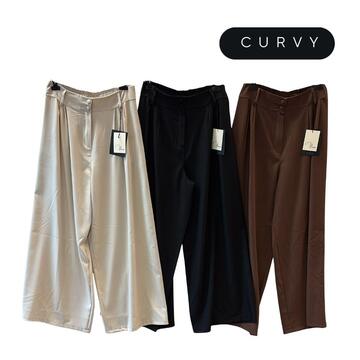 PANTALONE PALAZZO DONNA OVER FLORA CURVY 260157 - SITE_NAME_SEO