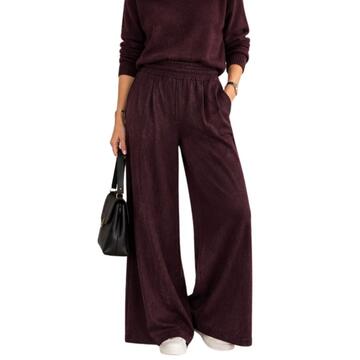 Pantalone palazzo donna effetto lana Flora 266149 - SITE_NAME_SEO