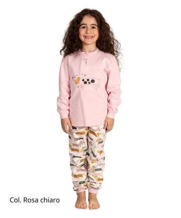 Gary 3054 Warmer Pyjama aus Baumwollfleece für Mädchen - SITE_NAME_SEO