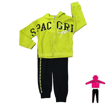 TWO-PIECE TRACKSUIT FOR GIRLS WITH HOOD NEXT SEASON LJ-32866 - SITE_NAME_SEO