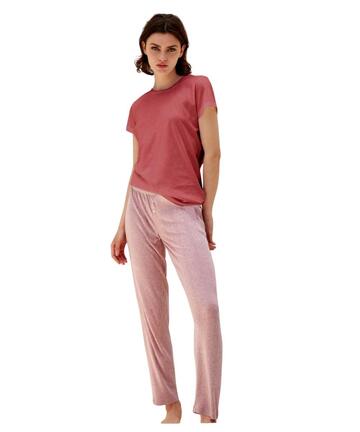 Pijama de jersey de algodón de manga corta para mujer Jadea 3304 - SITE_NAME_SEO