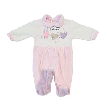 NEWBORN'S WHOLE CHENILLE ROMPER WITH ELLEPI FOOT BQ3334 MA - SITE_NAME_SEO