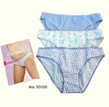 Slip donna vita bassa fantasie moda Cotonella 3487 ( 3 CAPI) - SITE_NAME_SEO