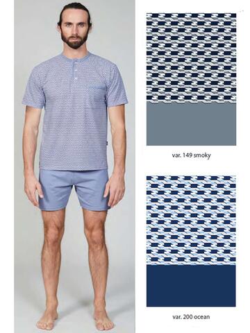 Men's plus size short-sleeved pajamas in Bip Bip cotton jersey 3649 - SITE_NAME_SEO