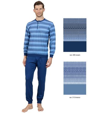 Pigiama uomo in jersey di cotone con polsini Bip Bip 3777 - SITE_NAME_SEO