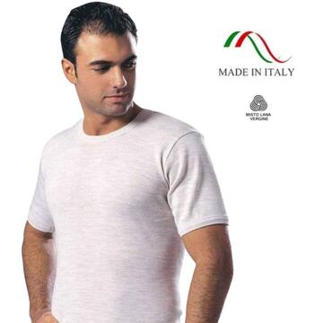 Maglia uomo a manica corta misto lana Leable 416 Tg.7/8 - SITE_NAME_SEO