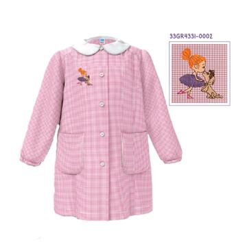 GREMBIULE BAMBINA ASILO SIGGI 33GR4331 RICAMO BALLERINA-CAGNOLINO - SITE_NAME_SEO
