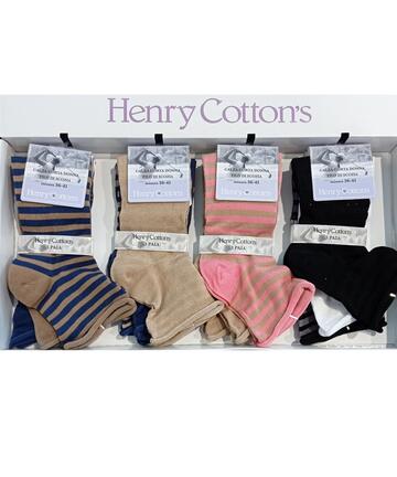 Henry Cotton's HF516 TRI-PACK Kurze Damensocken aus Stretch-Baumwolle - SITE_NAME_SEO