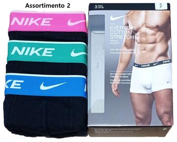 Boxer uomo in cotone elasticizzato Nike KE1008 Tri-pack - SITE_NAME_SEO