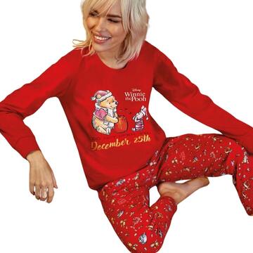 PIGIAMA DONNA LUNGO STAMPA WINNIE THE POOH JADEA 5275 - SITE_NAME_SEO
