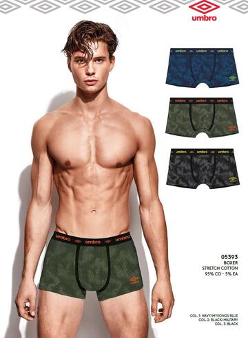 Men's boxer shorts in stretch cotton Umbro 5392S - SITE_NAME_SEO