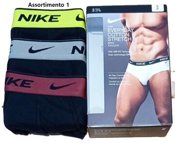 MEN'S BRIEF COTTON STRETCH DRY-FIT NIKE 0000KE1006 3-PACK - SITE_NAME_SEO