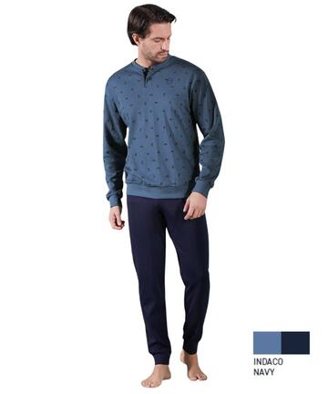 Pigiama uomo in jersey di cotone caldo Paul Martin 54430 - SITE_NAME_SEO