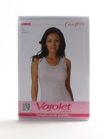 BY SELINA Canottiera Donna In Cotone Filo Di Scozia - Spalla Larga, Intimo E Basic - Taglie Forti Fino A 8XL - Colore Nero (6XL IT)