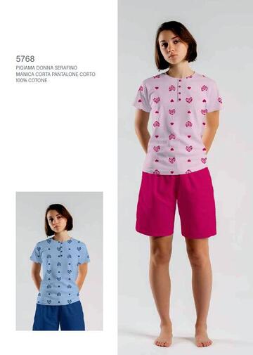 Cippi Smarty 5768 Women's Short-Sleeved Cotton Jersey Pajamas - SITE_NAME_SEO