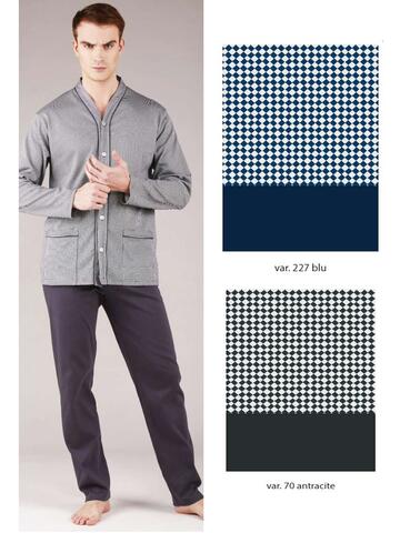 Open pajamas for men in warm cotton Bip Bip 6423 Size 4/7 - SITE_NAME_SEO